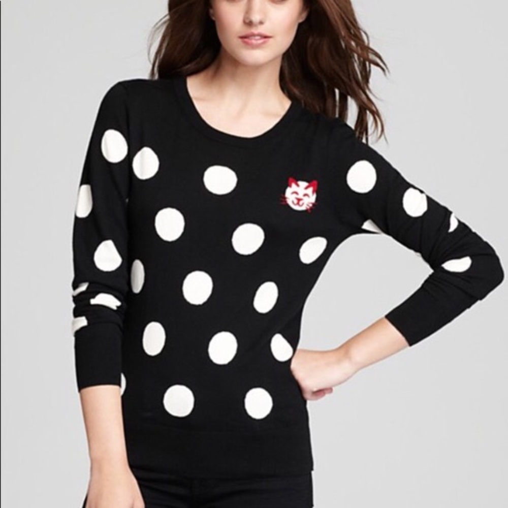 FRENCH CONNECTION polka dot sweater